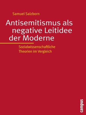 cover image of Antisemitismus als negative Leitidee der Moderne